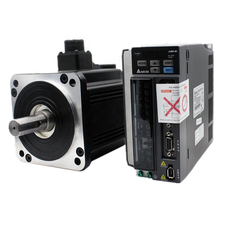 Delta 220V single / three phase 0.1kw ~3kw Servo Drive Servo Motor with Large Stock and good price