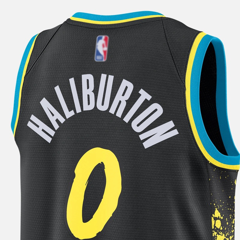 #0 Tyrese Haliburton United States Men Basketball Jerseys Pacer 23 24 Indianas New City Jersey Wear vest