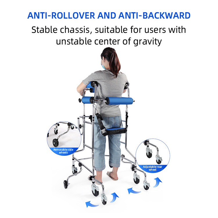 physical therapy equipments galvanized steel walking aids for elderly limited mobility  rollator  wheelchair bed