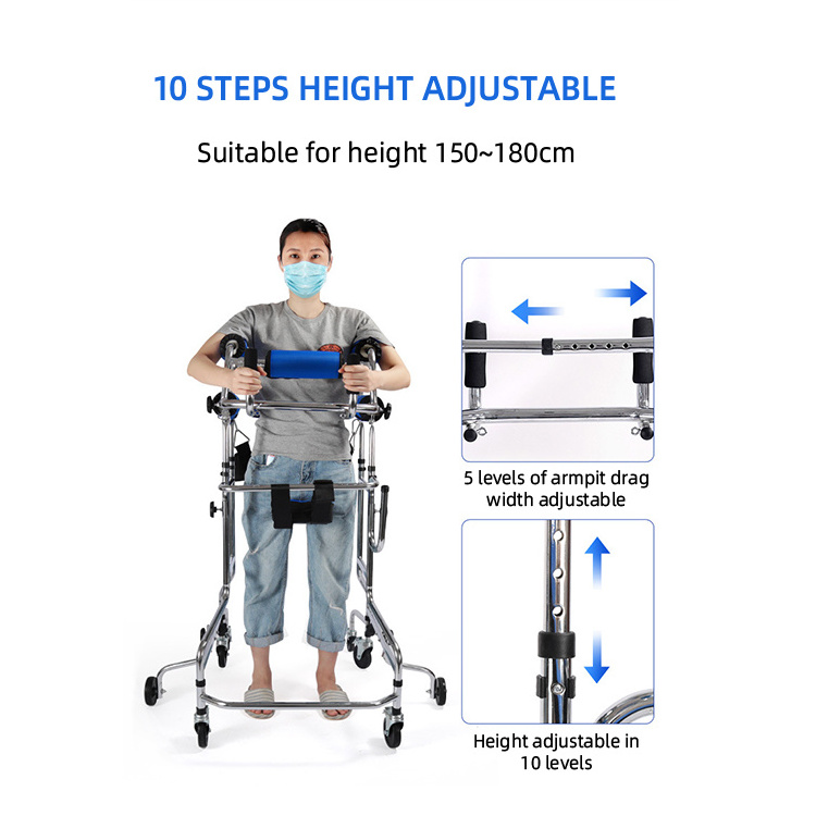 physical therapy equipments galvanized steel walking aids for elderly limited mobility  rollator  wheelchair bed