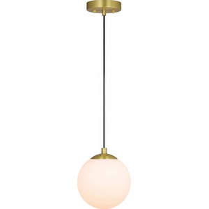 Modern Kitchen Brass Pendant Light  Adjustable Rustic Hanging Mini Globe Pendant Light