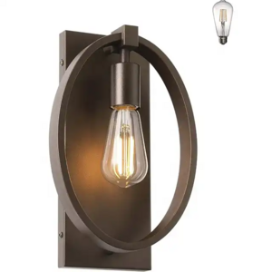 Oval Shaded Wall Sconce Light Vintage Bedroom Headboard Reading Lamp for Corridor Hallway Kitchen