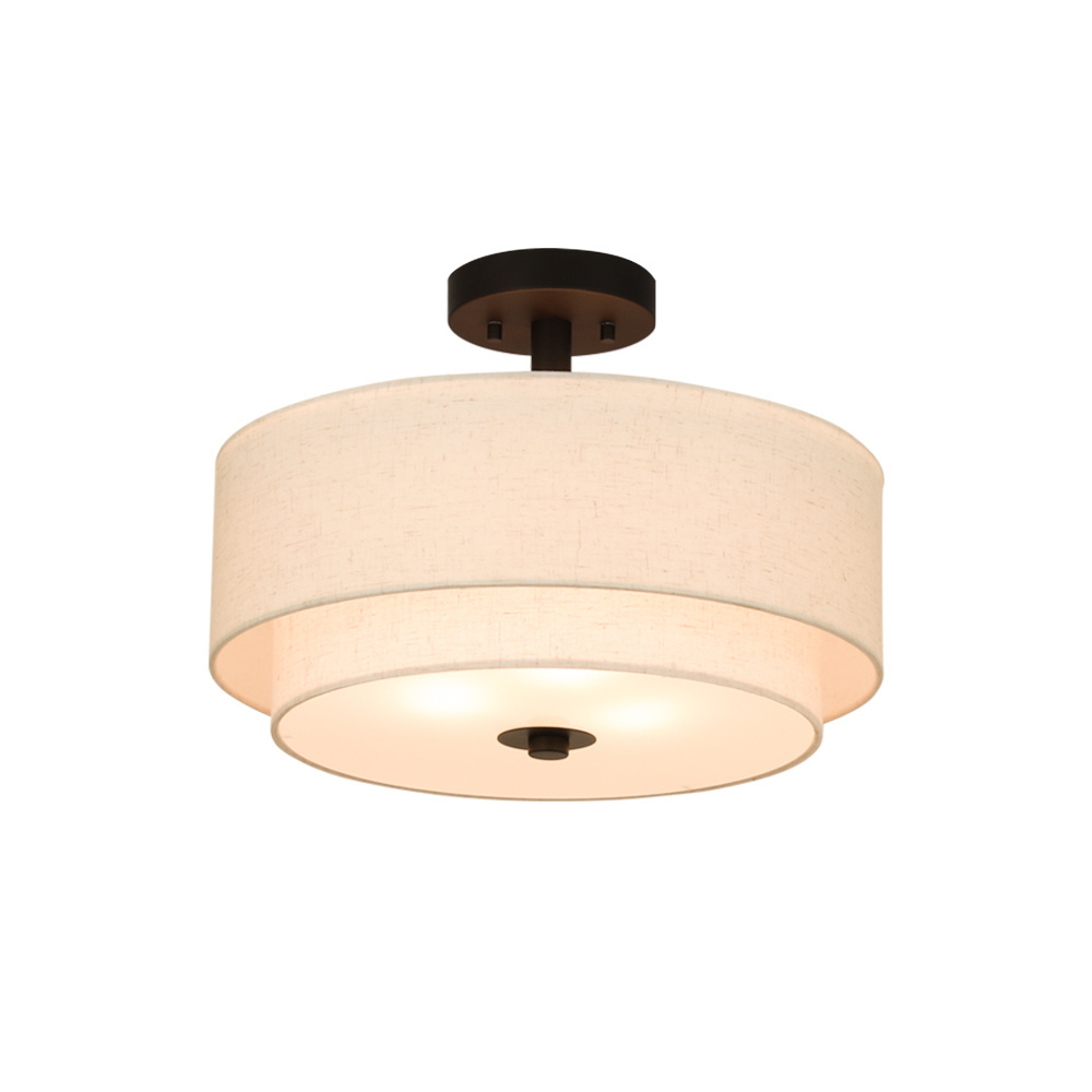 Household Lighting Fixtures Modern Semi Flush Mount Ceiling Light Restaurant Pendant Lights For Living Room