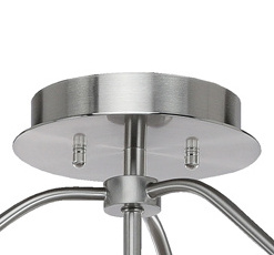 Factory Hot Sell 3 Light Semi Flush Mount Drum Close to Ceiling Light for Living Room & Bedroom