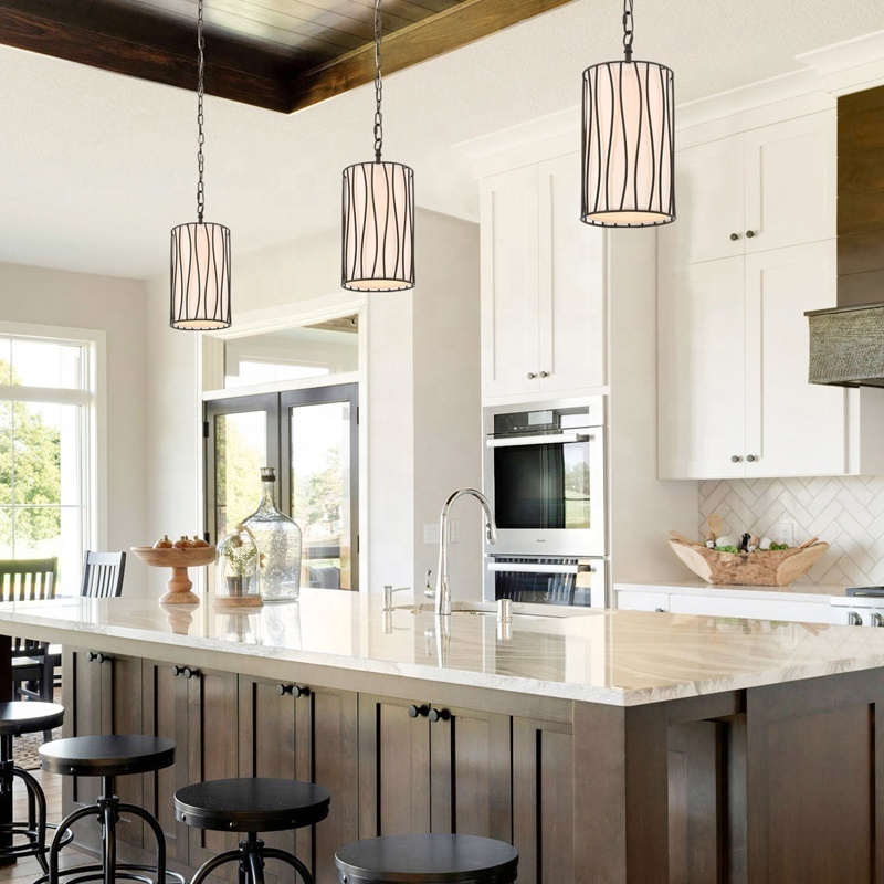 Modern Hanging Ceiling Light Decorative Large Glass Pendant Lighting for Kitchen Island & Dining Room