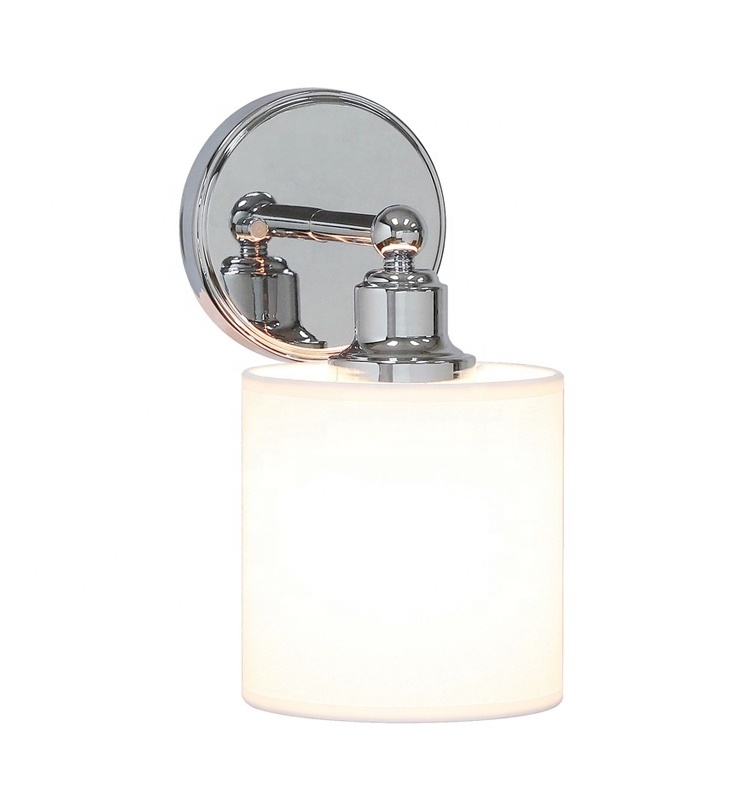 Industrial Minimalist Decoration Wall Lights Lighting Sconce Bedroom Chrome Wall Lamp with Shade