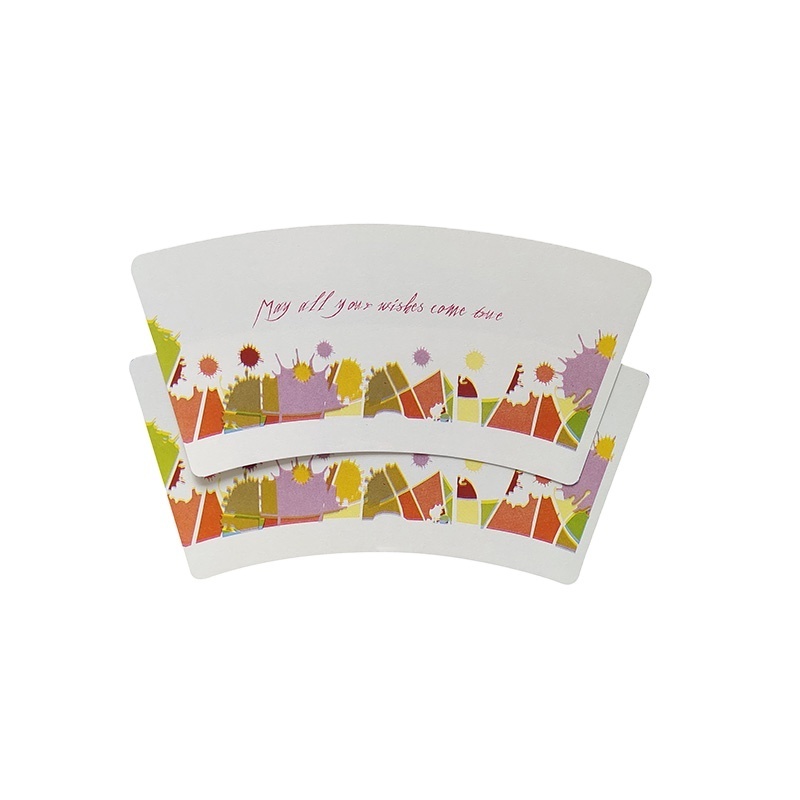 Factory Direct Price 4-6 color printing paper cup fan roll custom paper cup raw material