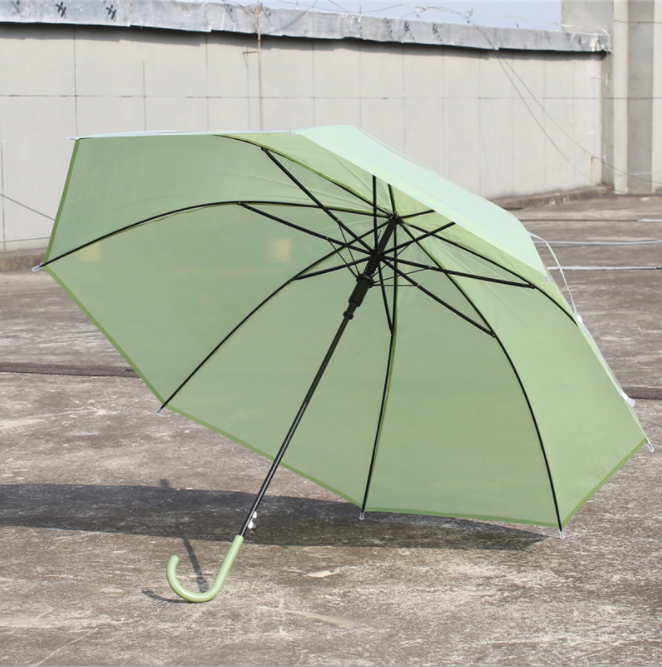 Wholesale 8-Bone Transparent Umbrellas White Automatic Eco-Friendly Golf Umbrellas for Automotive Industry