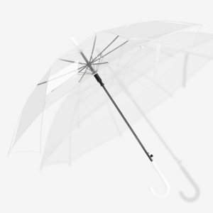 Wholesale 8-Bone Transparent Umbrellas White Automatic Eco-Friendly Golf Umbrellas for Automotive Industry