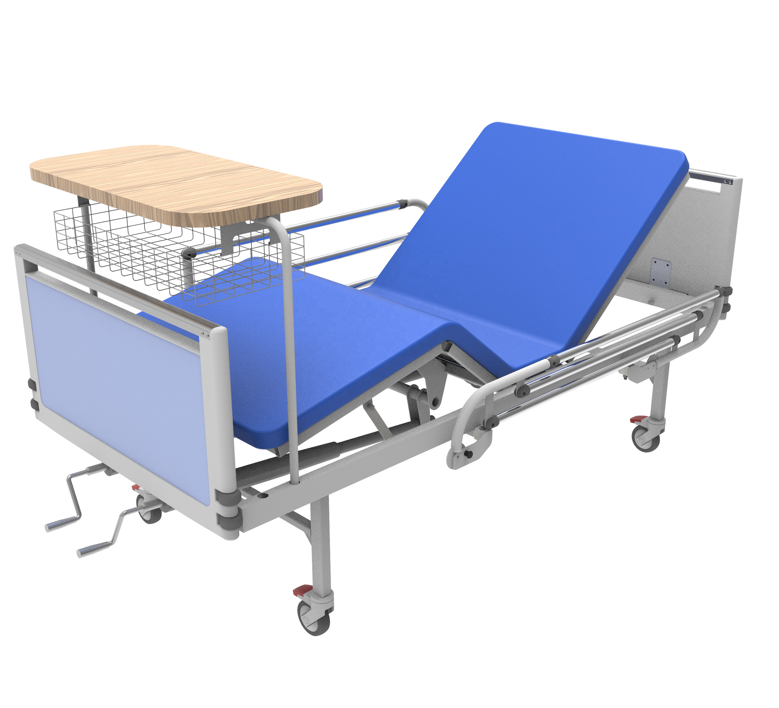 Hand crank medical bed Hospital nursing bed