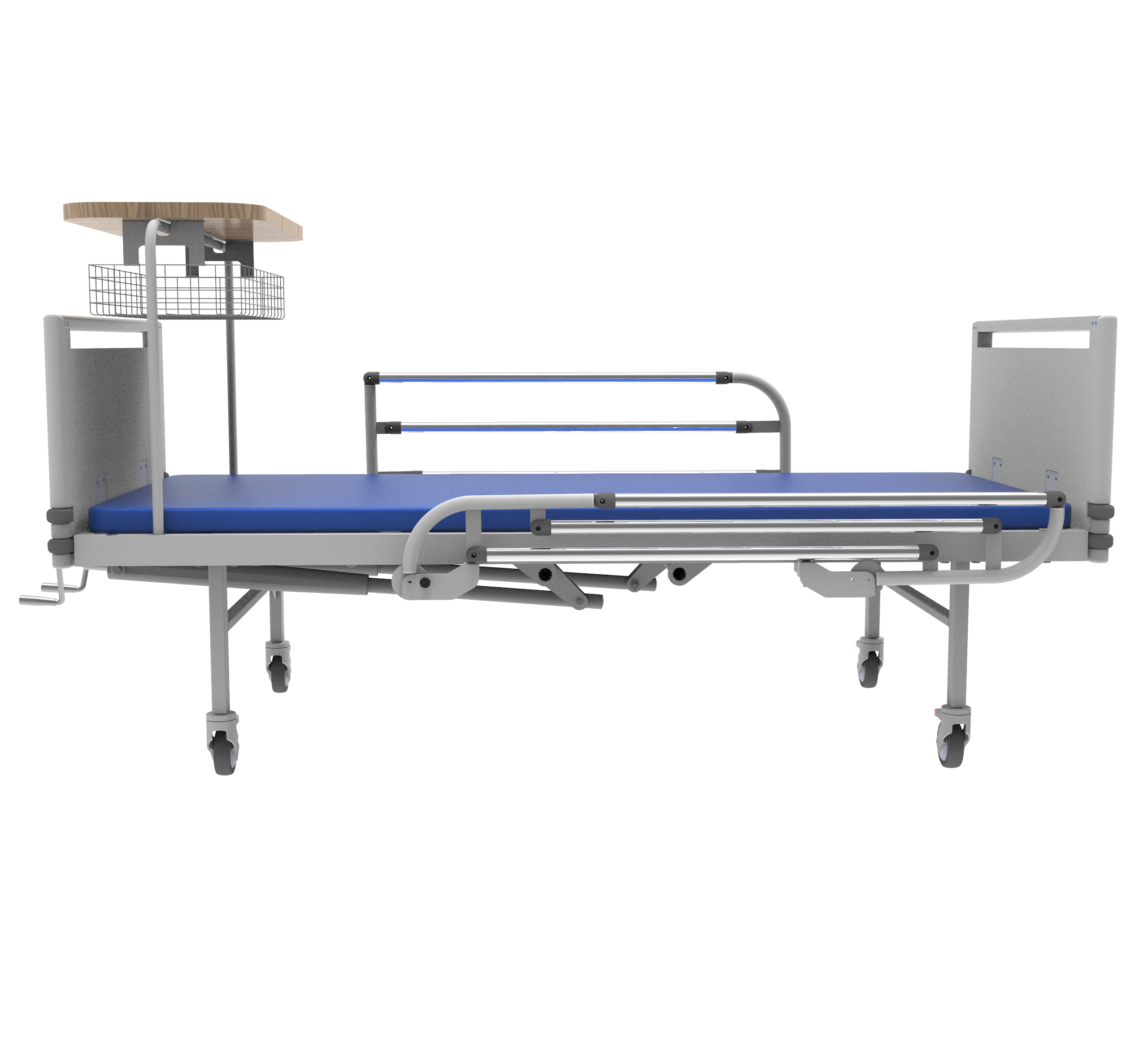 Hand crank medical bed Hospital nursing bed