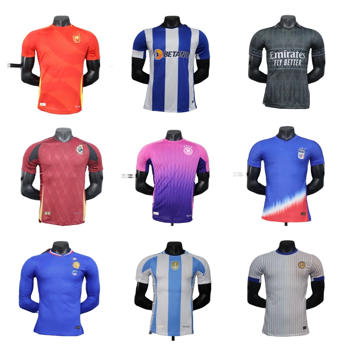 Euro 2024 Football Jersey 2024 Custom design New Season Sports T-shirt Football EU Uniforms