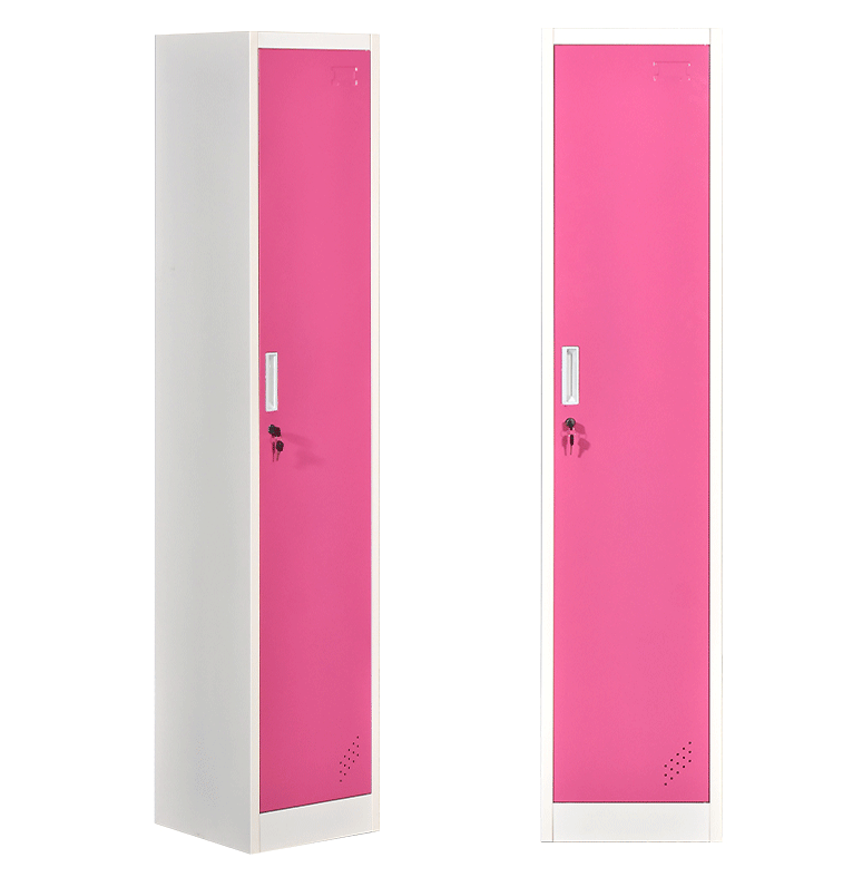 Wholesale Hot Sale steel metal free standing wardrobe metal single door steel cabinet lockers small steel almirah wardrobe