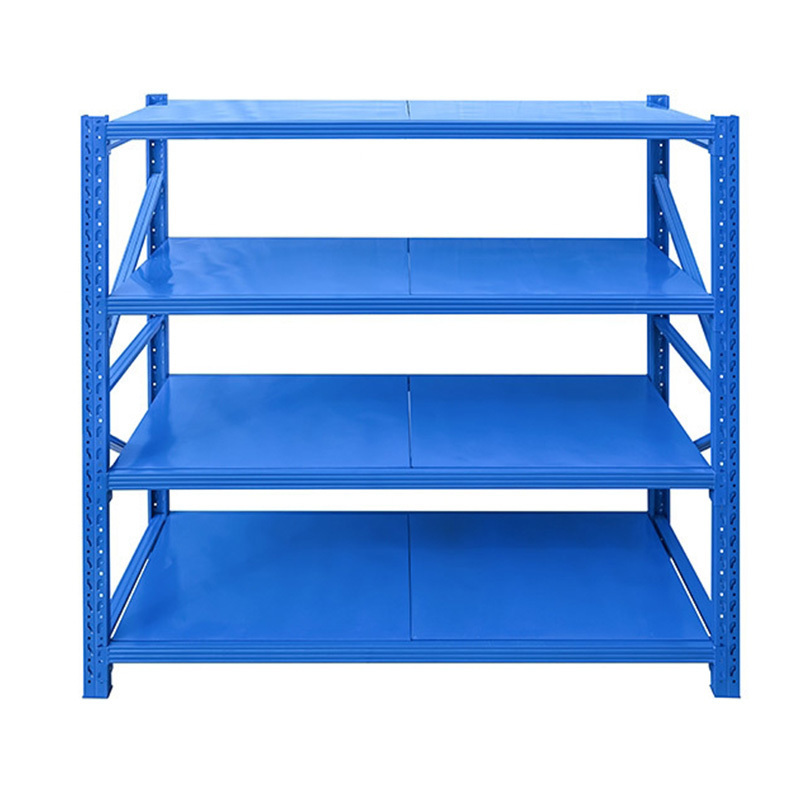 Custom Heavy Duty Shelving Garage 4 Tier Warehouse Storage Metal Shelf Rack Unit For Warehouse