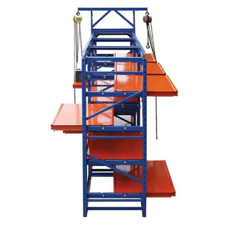 High Quality Full Open Roll-out Shelving Steel Injection Mould Racking Heavy Duty Drawer Type Mold Rack