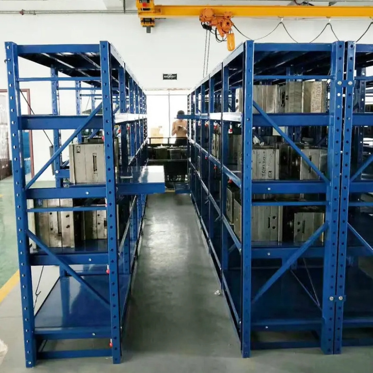 High Quality Full Open Roll-out Shelving Steel Injection Mould Racking Heavy Duty Drawer Type Mold Rack