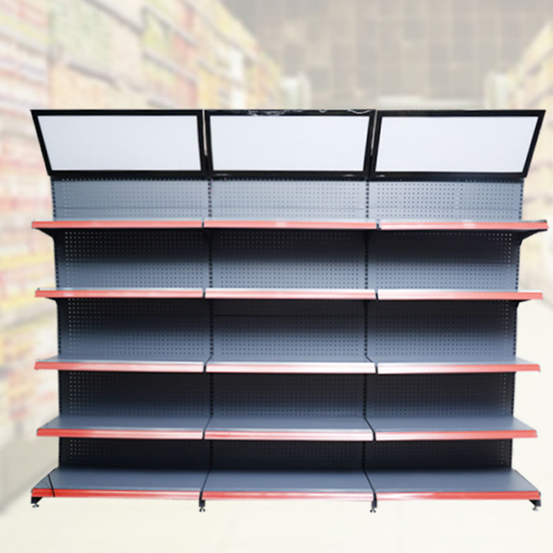 Single Side Snack Rack Supermarket Store Shelf Convenience Store Gondola Rack Display Steel Groceries Shelves /Racking and Shelv