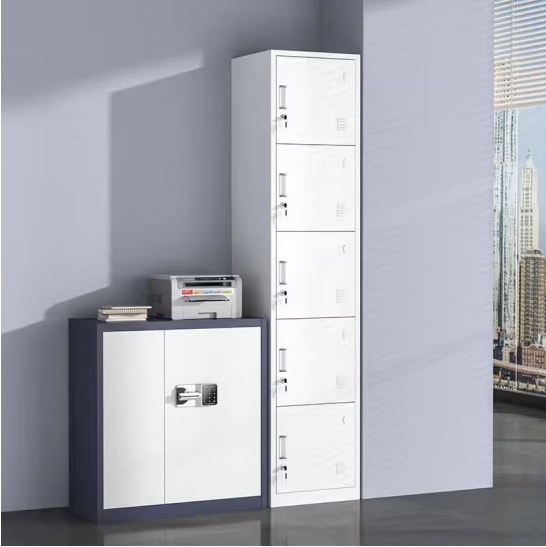 Steel storage cabinet Metal cabinets Metal Locker 1/2/3/4/5/6 Doors Home Study Cabinet Pantry Locker