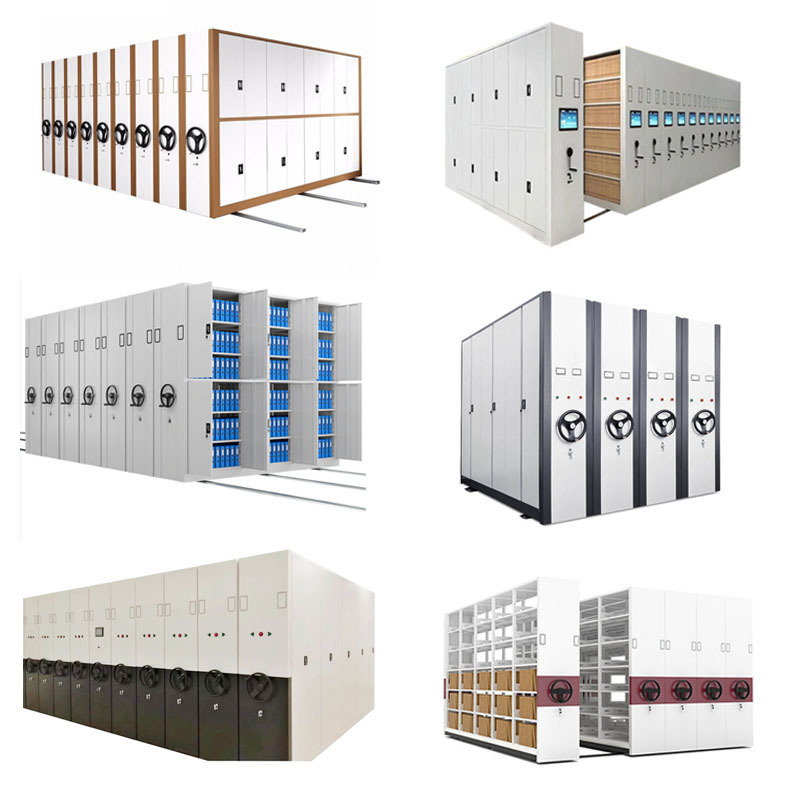 Archive Storage Solution  Steel Office File Compactor Mobile Shelving  Smart Storage File System steel dense cabinet series