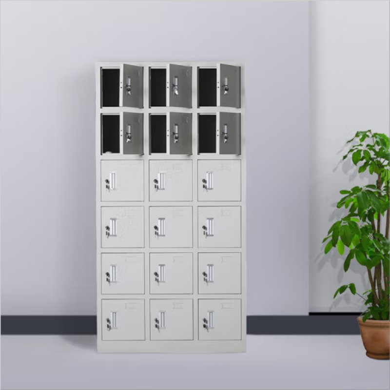 Manufacturer customization 18 door lockers  staff dormintory large storage locker storages metal locker wholesale