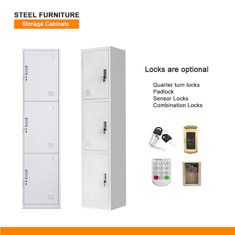 Steel storage cabinet Metal cabinets Metal Locker 1/2/3/4/5/6 Doors Home Study Cabinet Pantry Locker