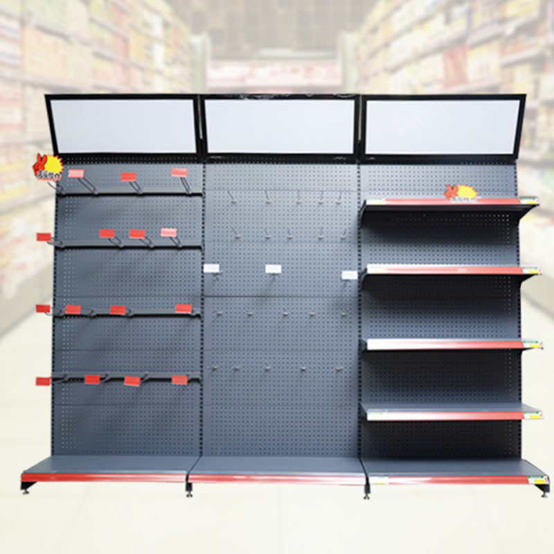 Single Side Snack Rack Supermarket Store Shelf Convenience Store Gondola Rack Display Steel Groceries Shelves /Racking and Shelv