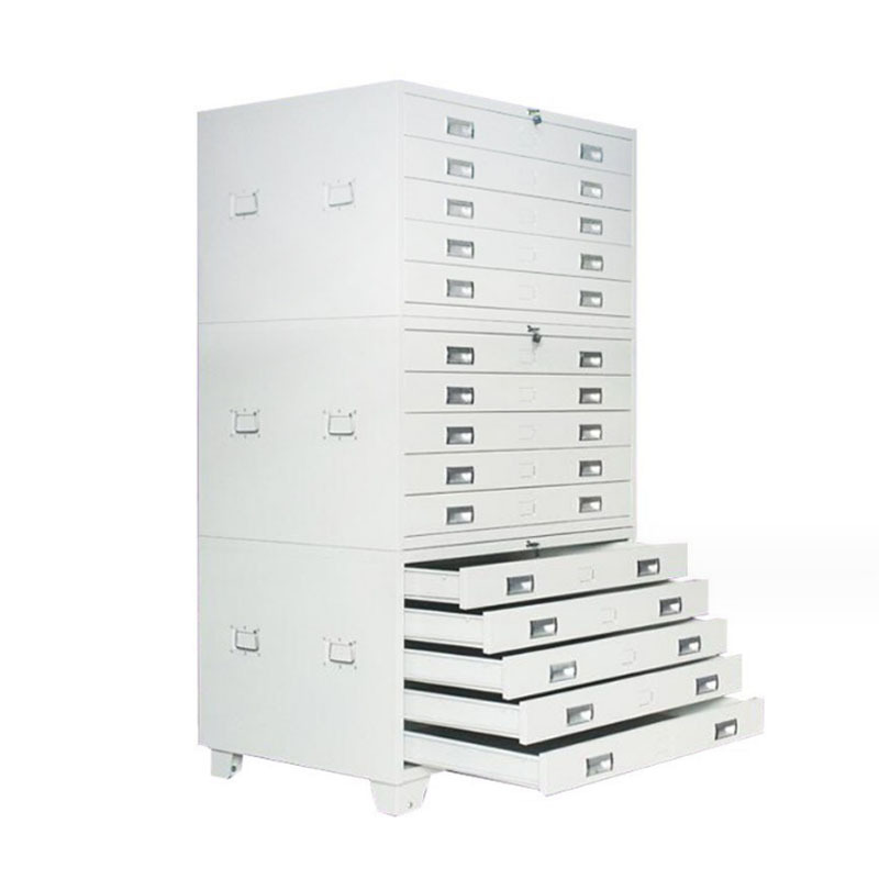 Engineering Data Drawing Cabinet A1 A0 Drawing Multilayer Drawer Cabinet Map Storage Cabinet with Lock Bottom Drawing