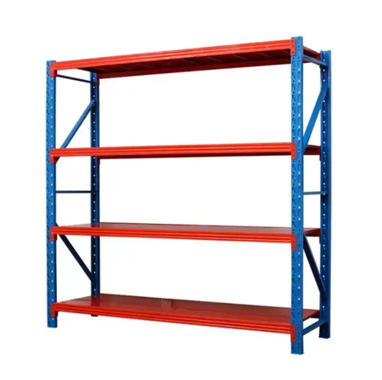 Metal heavy duty racking 4 level boltless storage rack Warehouse storage shelves Stacking Racks metal Industrial Rack