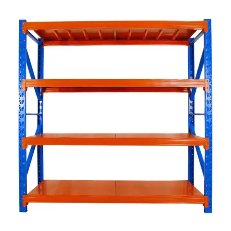 Metal heavy duty racking 4 level boltless storage rack Warehouse storage shelves Stacking Racks metal Industrial Rack