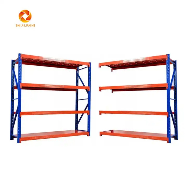 Metal heavy duty racking 4 level boltless storage rack Warehouse storage shelves Stacking Racks metal Industrial Rack