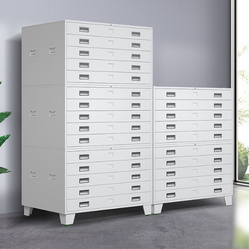 Engineering Data Drawing Cabinet A1 A0 Drawing Multilayer Drawer Cabinet Map Storage Cabinet with Lock Bottom Drawing