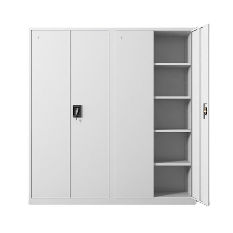 2 Door office file cabinet steel cabinet 4 tier Metal Cupboard 2 swing doors steel filing 2 swing doors steel filing cabinet