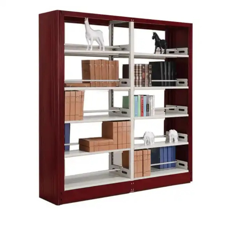 Hot Sale Boltless Metal bookrack Metal Library Shelf tall bookcase office bookcase public library furniture