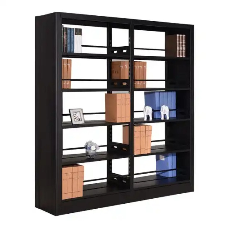 Hot Sale Boltless Metal bookrack Metal Library Shelf tall bookcase office bookcase public library furniture