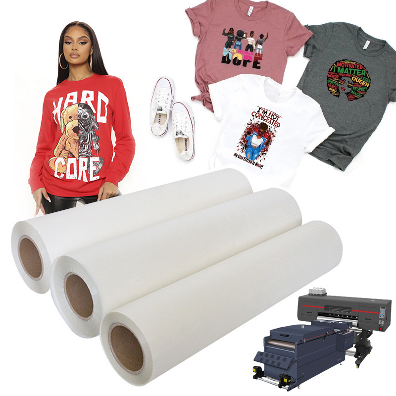 Plastisol Heat Transfer Paper For T Shirts A3 A4 PET Htv Heat Transfer Vinyl Custom Heat Transfers Logo Roll DTF Glitter Film