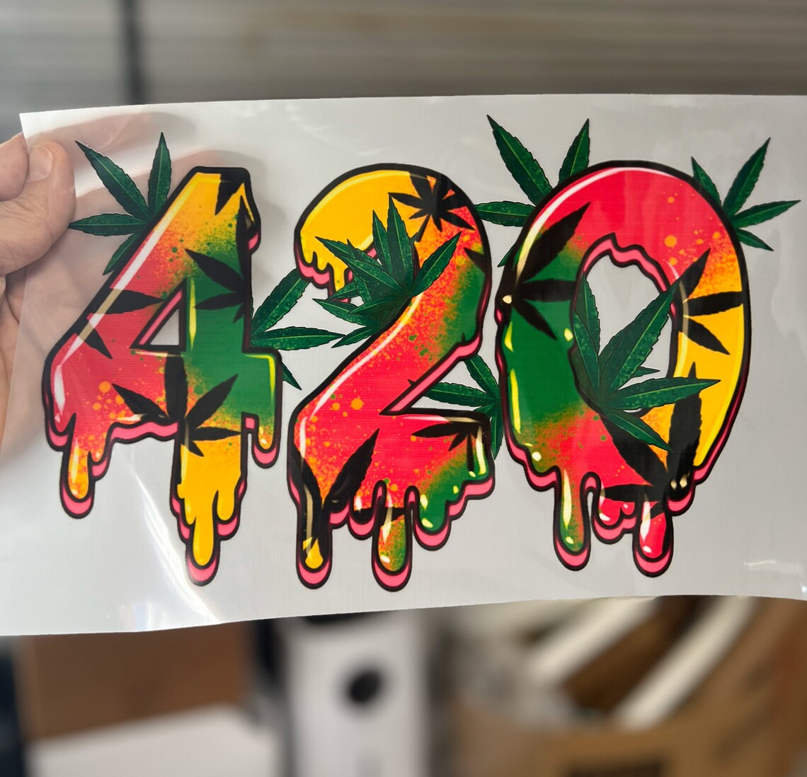 Custom weed heat transfer vinyl film designs press sticker dtf heat transfer logo heat transfer sticker for t-shirt