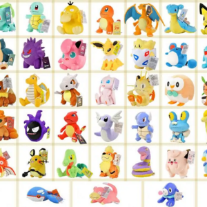 2023 Wholesale Japanese Animal Poke Plush With Tag Pika Bulbasaur Charizard Eevee Plush Christmas Child Gift