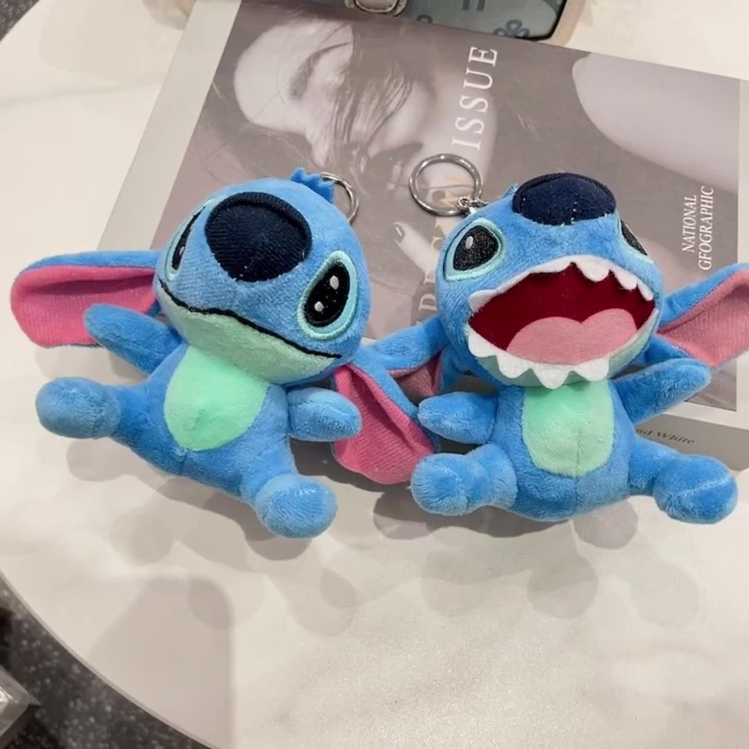 Wholesale cheap price Stitch Plush Toys Anime Stuffed Animals Soft toy key ring plush keychain for claw machine