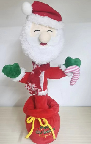 2022 The hottest new USB Santa Claus swing recording dance singing Elk Christmas tree cactus plush toys