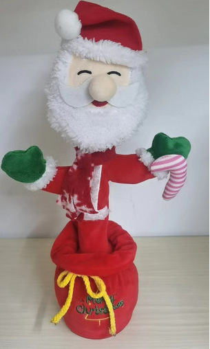 2022 The hottest new USB Santa Claus swing recording dance singing Elk Christmas tree cactus plush toys