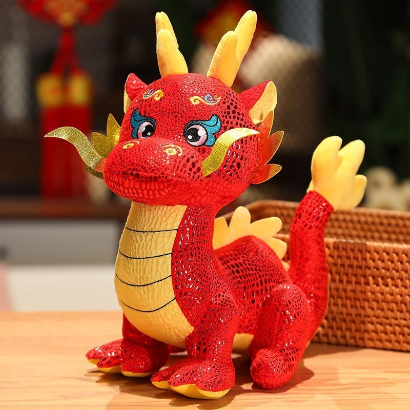 2024 Whosale stuffed plush newly designed chinese style soft dragon plush filled anime plush toys children's gift