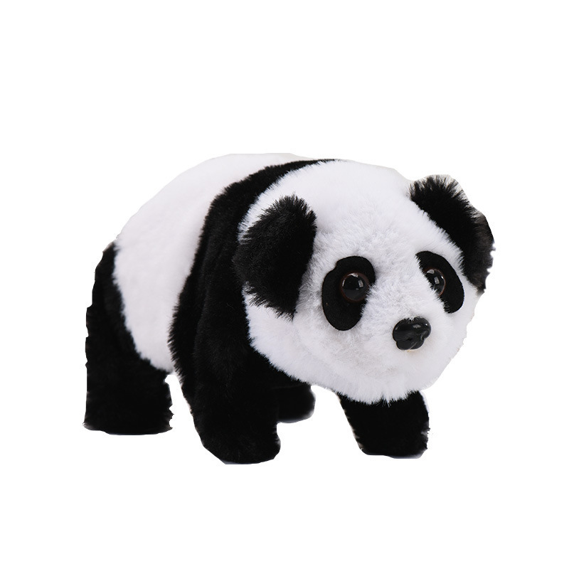 2023 Electronic Pet Plush Toy Panda Pet Walking Make Sounds for Kids Plush Stuffed Animal Interactive Pet Toy