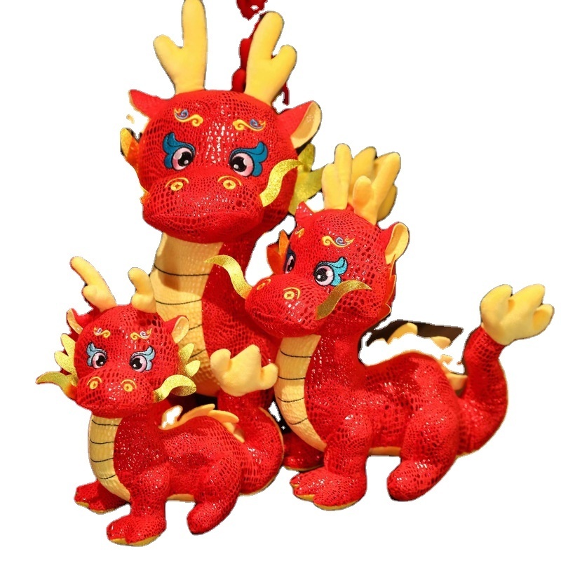 2024 Whosale stuffed plush newly designed chinese style soft dragon plush filled anime plush toys children's gift