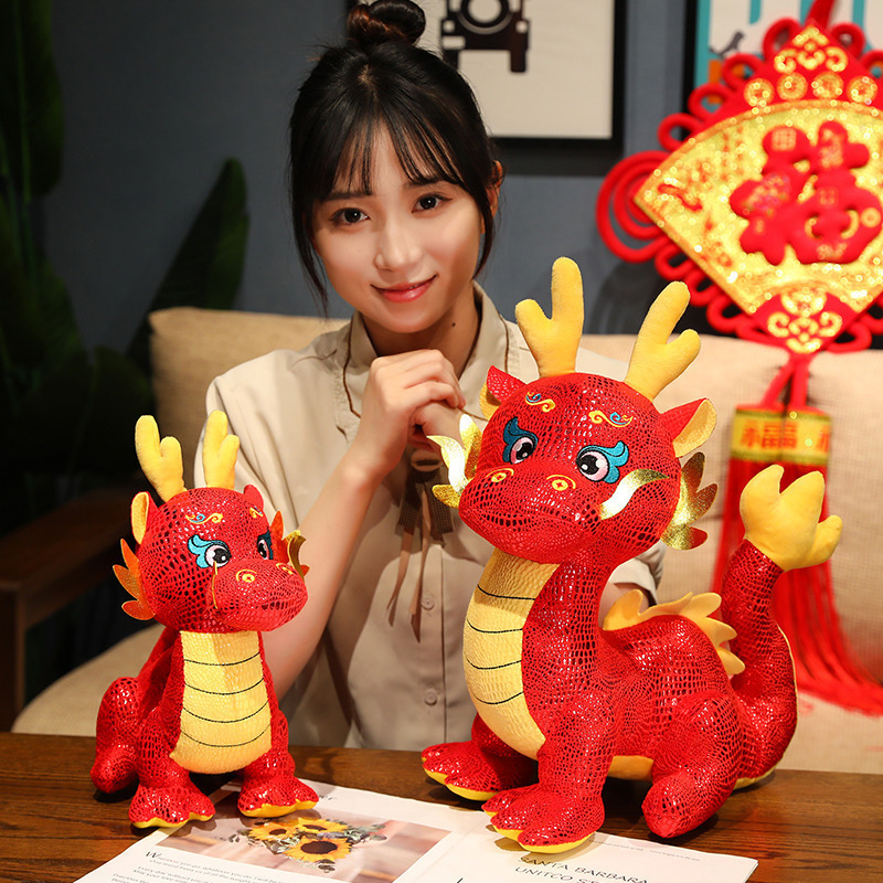 2024 Whosale stuffed plush newly designed chinese style soft dragon plush filled anime plush toys children's gift