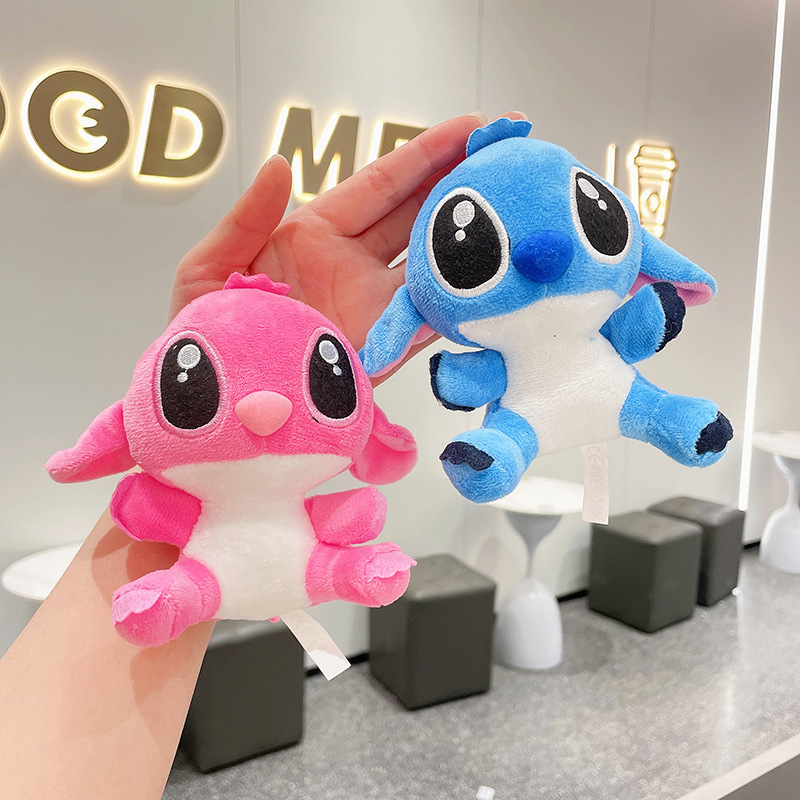 Wholesale cheap price Stitch Plush Toys Anime Stuffed Animals Soft toy key ring plush keychain for claw machine