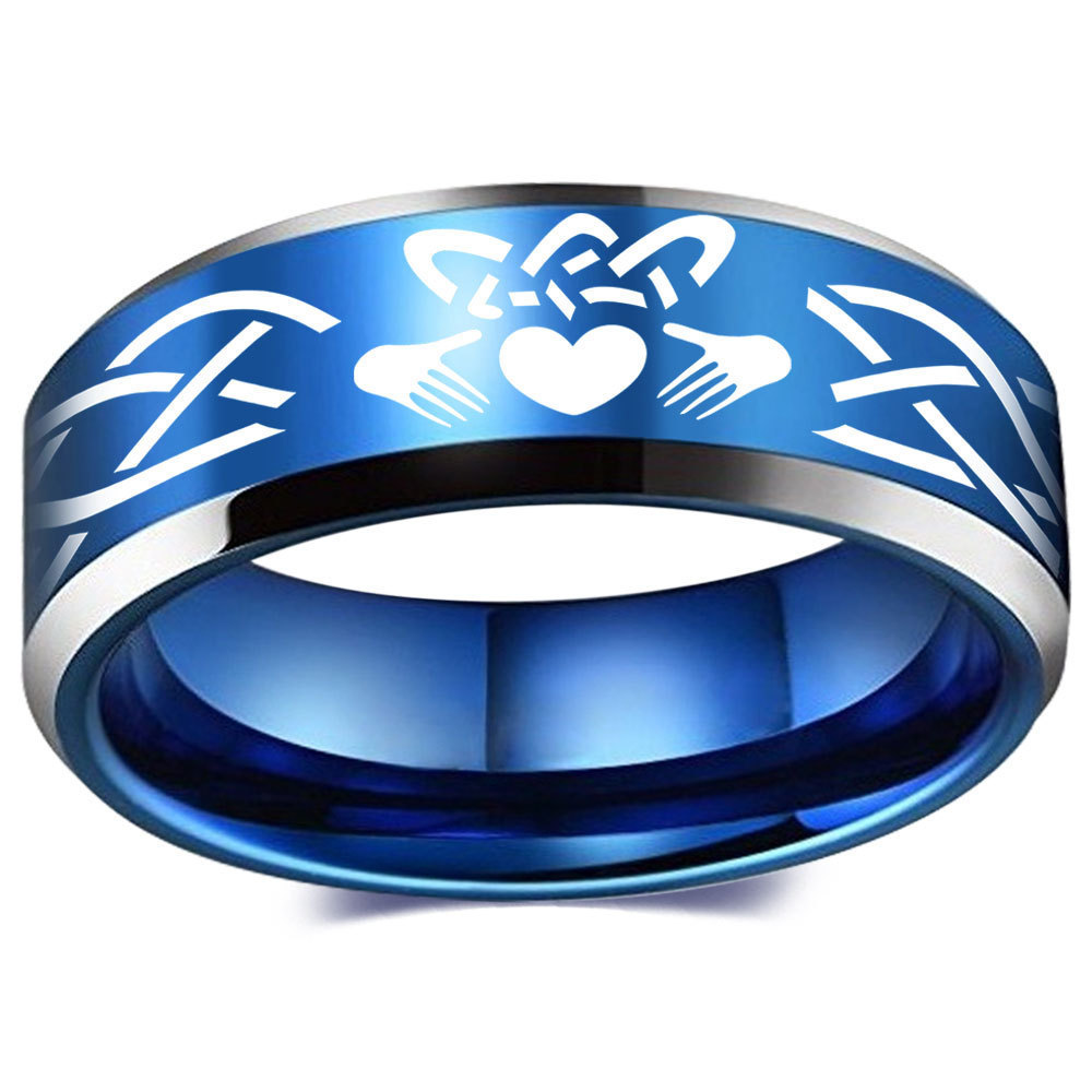 Low Moq Customized Rings Couple Finger Ring For Couples Stainless Steel