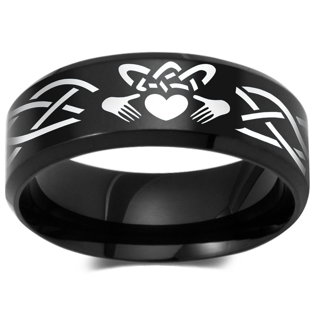 Low Moq Customized Rings Couple Finger Ring For Couples Stainless Steel