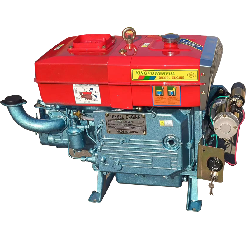 mini diesel engine 22 horsepower water cooled manual operation marine diesel engine