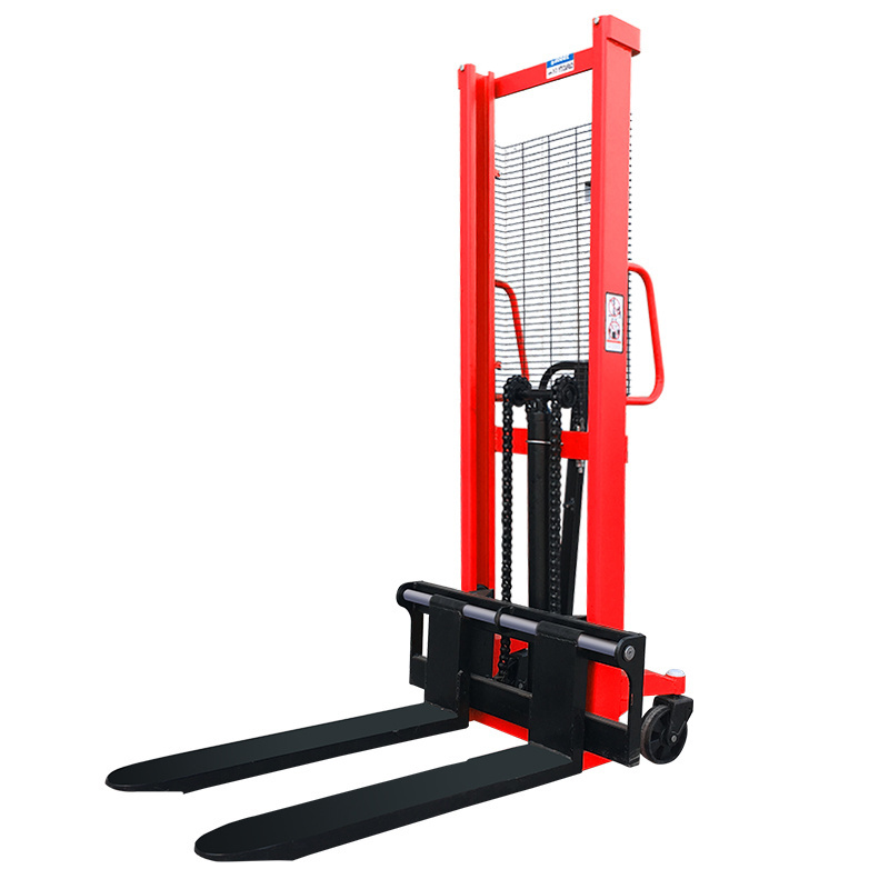 Mini Portable Hand Forklift 1000kg Loading Capacity Hydraulic Pallet Lifter Manual forklift Stacker for Sale