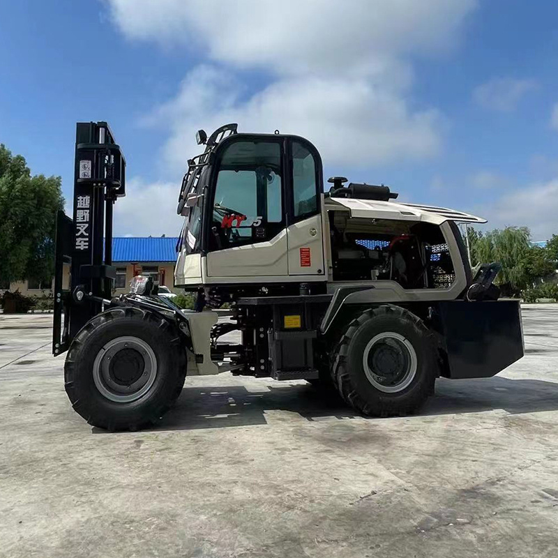 4x4 4wd forklift truck rough terrain fork lift heavy duty 3 ton 3000 kg outdoor off road forklift for sale